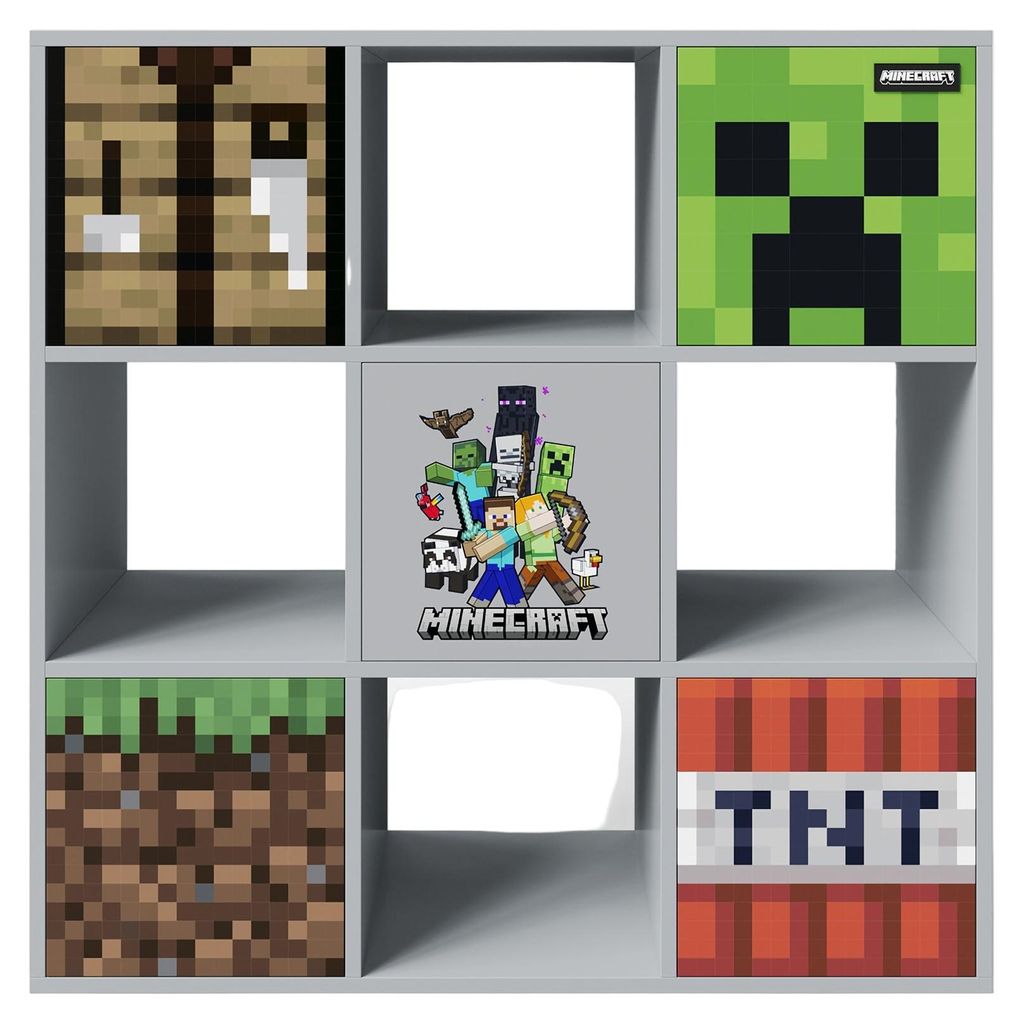 roba Regal 'Minecraft' mit 4 Fächern & 5 Türen - Push to Produktbild 
