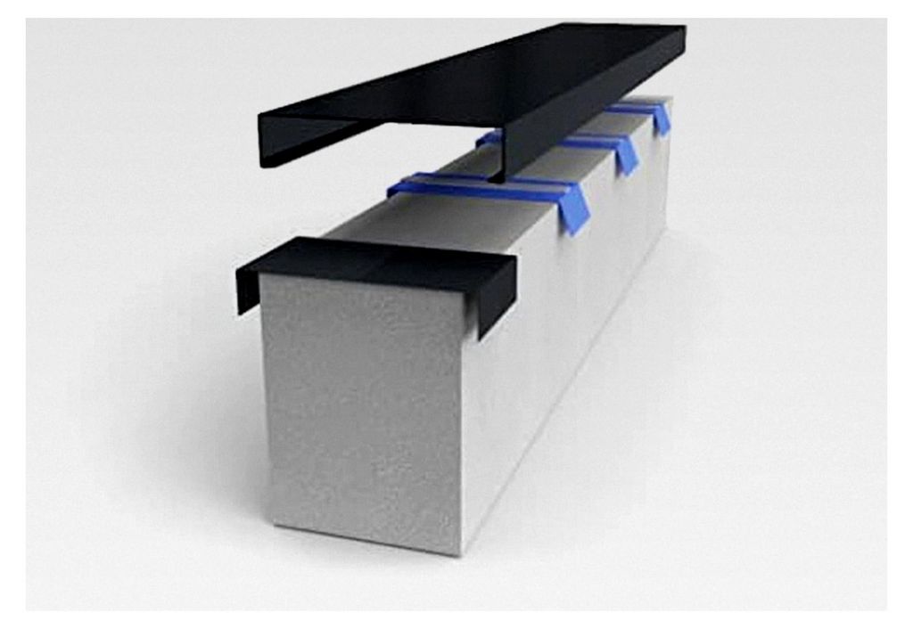 Alu-Mauerabdeckung Komplettsystem - Abdeckung 2,0 m inkl. 3 Produktbild 