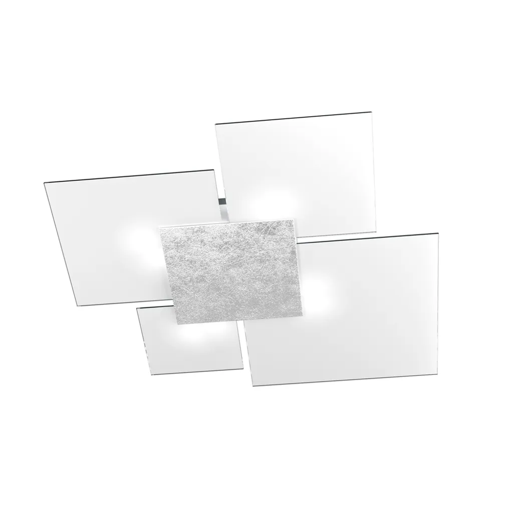 Luminaire de Plafond Moderne Toplight Upgrade 4 Feux Argent 91x86cm