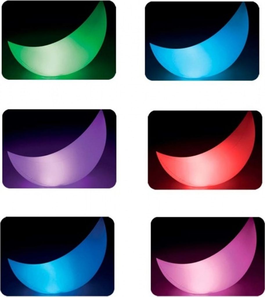 aufblasbarer Halbmond mit LED-Licht 135 x 43 cm Produktbild 7