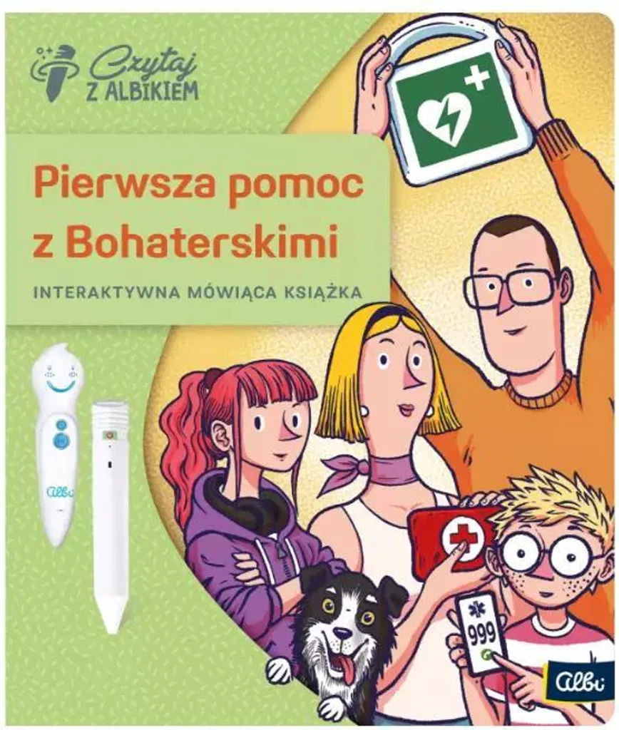 Livre Premiers soins avec les héroïques Albik pour rassurer l'enfant