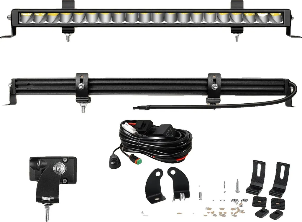 Barre LED 60W filaire pour éclairage extérieur et conduite de nuit