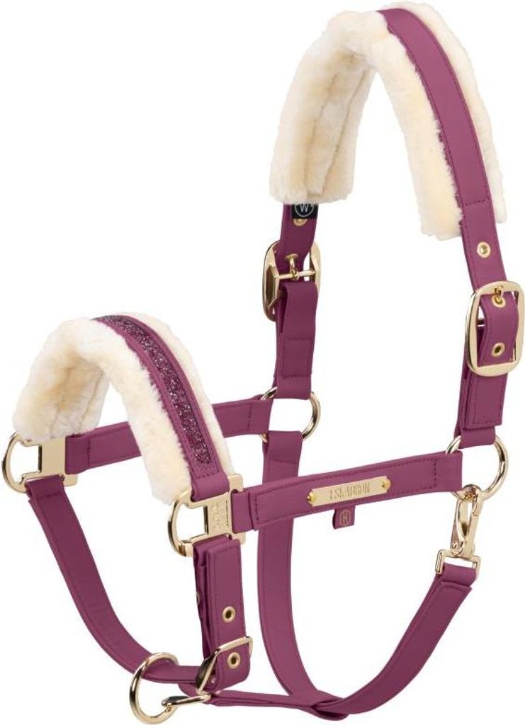 Eskadron Halfter FAUX LEATHER JEWEL FF wildberry Heritage HW 25/26, Größe:P1