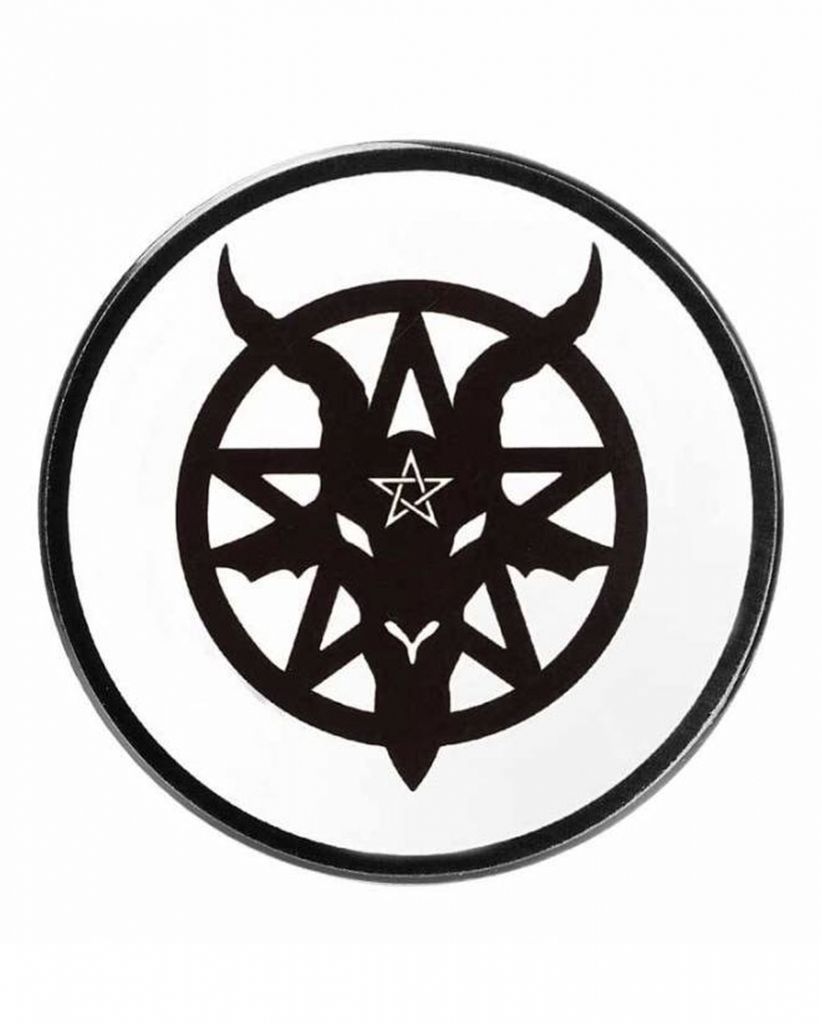 Baphomet Untersetzer aus Keramik