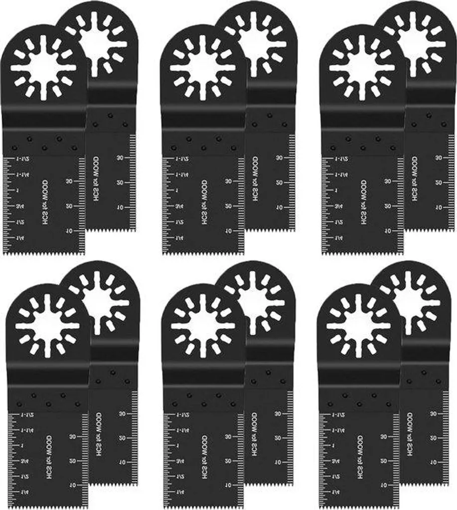 12 lames de scie oscillantes bi-métal haute résistance pour outil