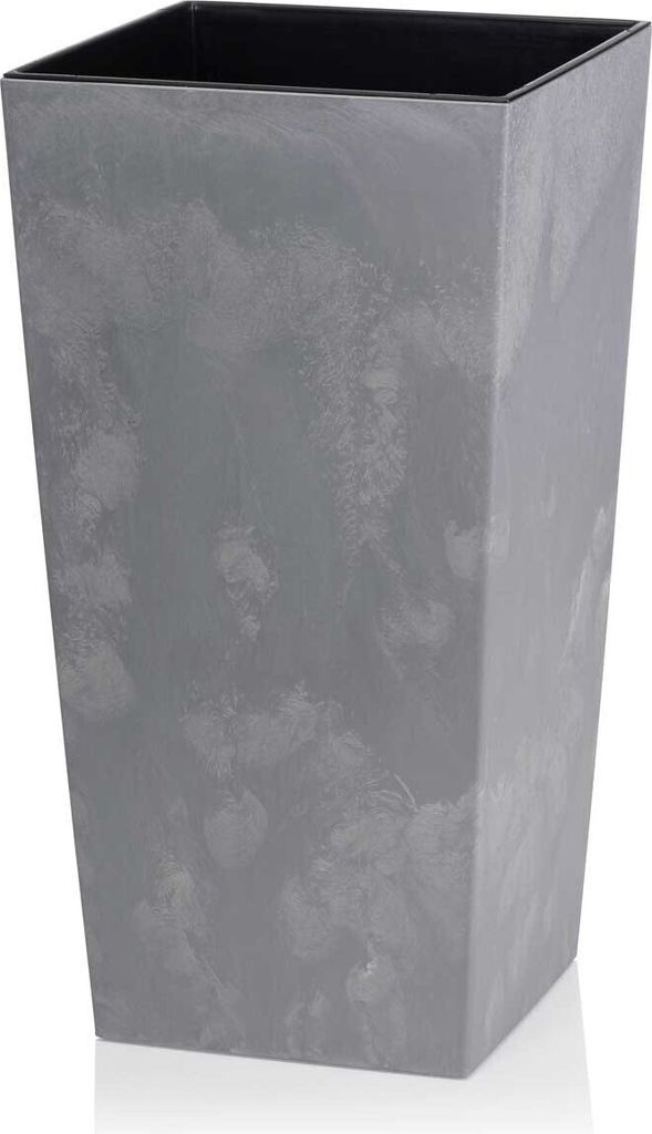 HowHomely Porto kvetináč 46,5 cm vysoký, kvetináč, sivý Obrázok produktu 