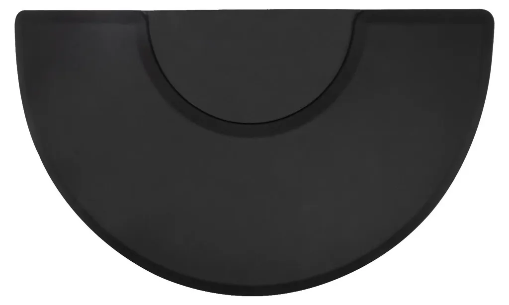 Tapis de sol pour salon noir ergonomique - Idéal famille et animaux - PVC