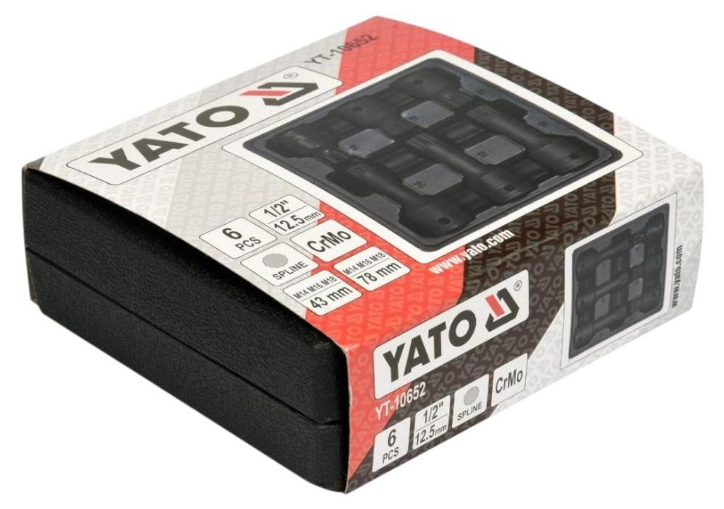 Yato YT-10652 Punta per cacciavite en 6 pezzo(i) Immagine del prodotto 
