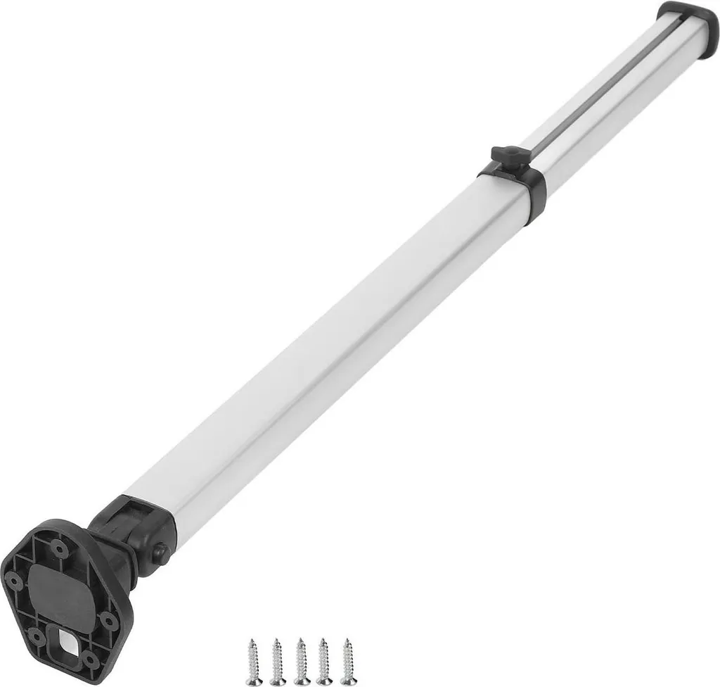 Pied télescopique pour table de camping-car réglable en hauteur argenté
