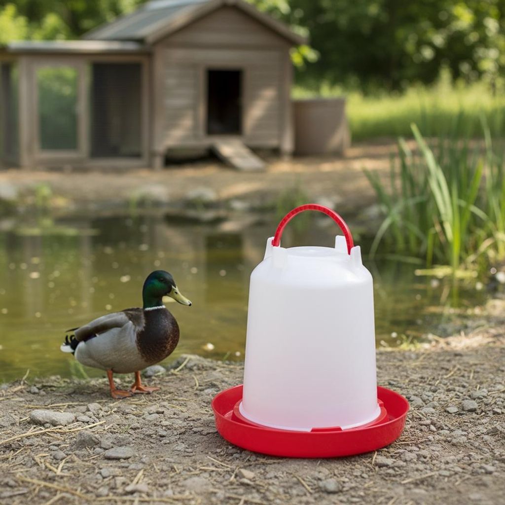 Geflügeltränke Kunststoff Stülptränke Hühnertränke Geflügel Trinknapf 1L