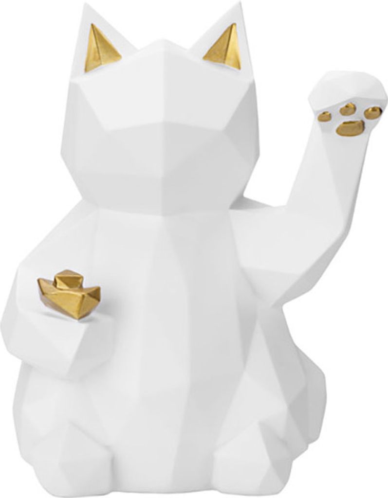 TechKidz, Innendekoration Lucky Cat Modernisierte Version von Maneki-neko, Weiß