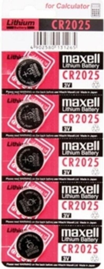 maxell Lithium Knopfzelle, CR2025  5er Blister Image du produit 