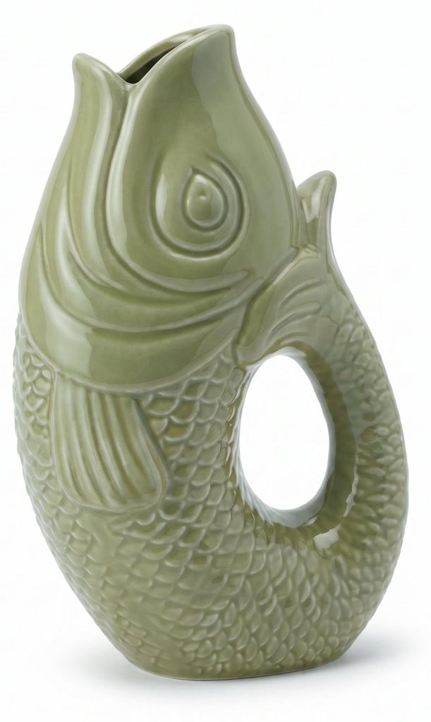 Fischvase 4Farben Porzellanvasen 22cm Vase Karpfenform Produktbild 
