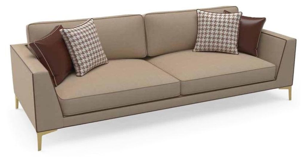 Design Sofa Couch Polster 3 Sitzer Sofas Couchen Sitz Garnitur Stoff 240cm