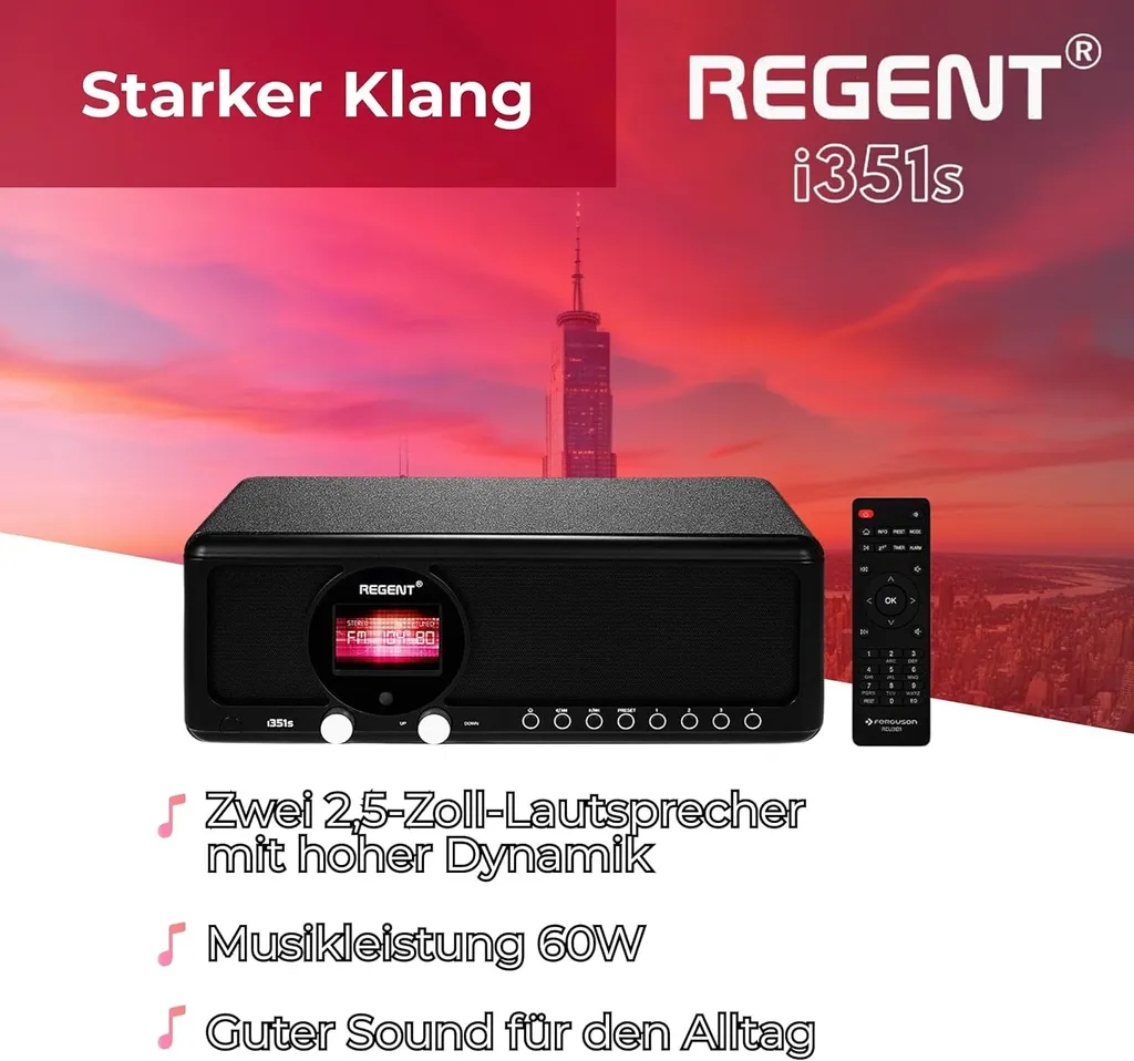 Poste de radio Internet DAB+ Ferguson Regent i351S avec Bluetooth - 11