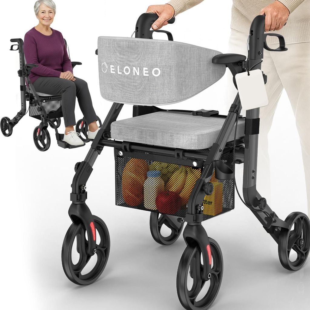 ELONEO 2in1 carrozzina rollator pieghevole e leggera con Immagine del prodotto 
