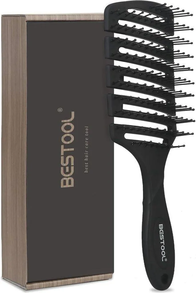 Brosse à cheveux polyvalente pour lissage et démêlage quotidien