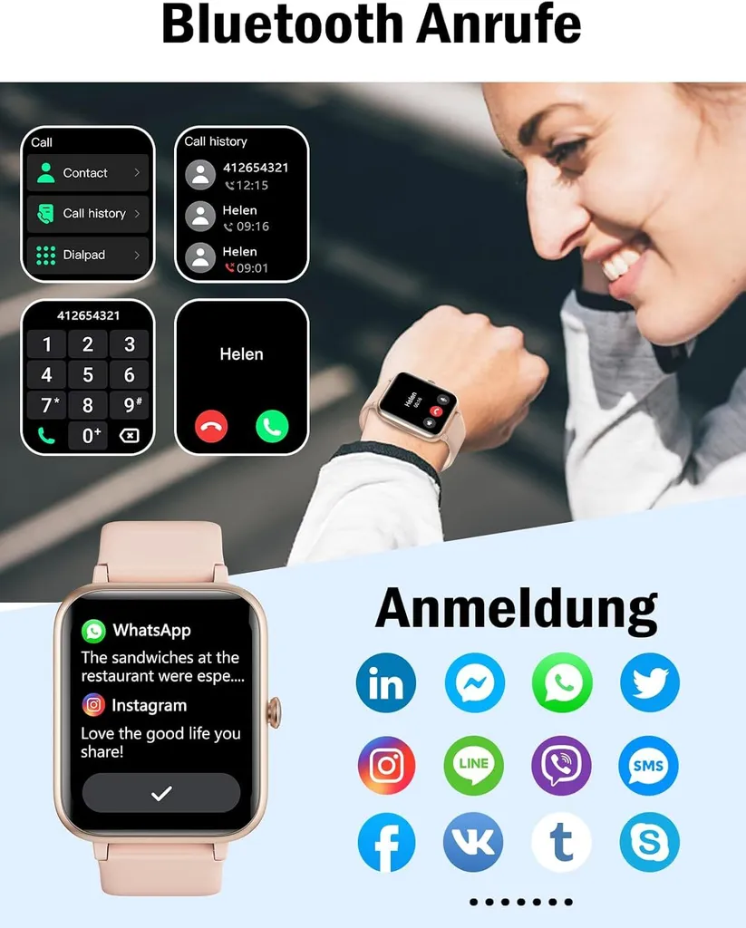Smartwatch con Chiamate Bluetooth e 110+ Sport Tracker - Offerta 2026 - 2