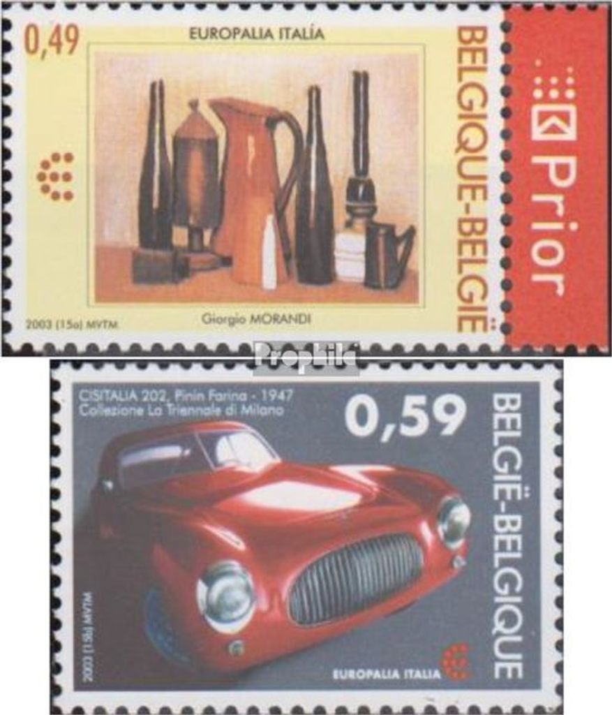 Briefmarken Belgien 2003 Mi 3254-3255 (kompl.Ausg.) postfrisch Kultur
