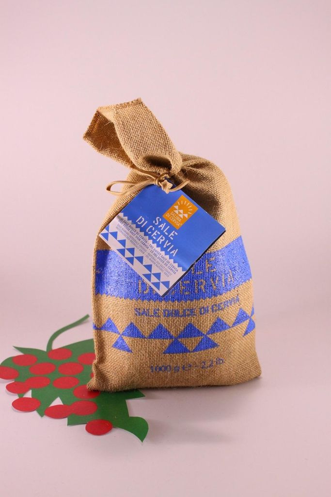 Salz aus Cervia in Jutesäckchen 1 kg. - Salina di Cervia Produktbild 