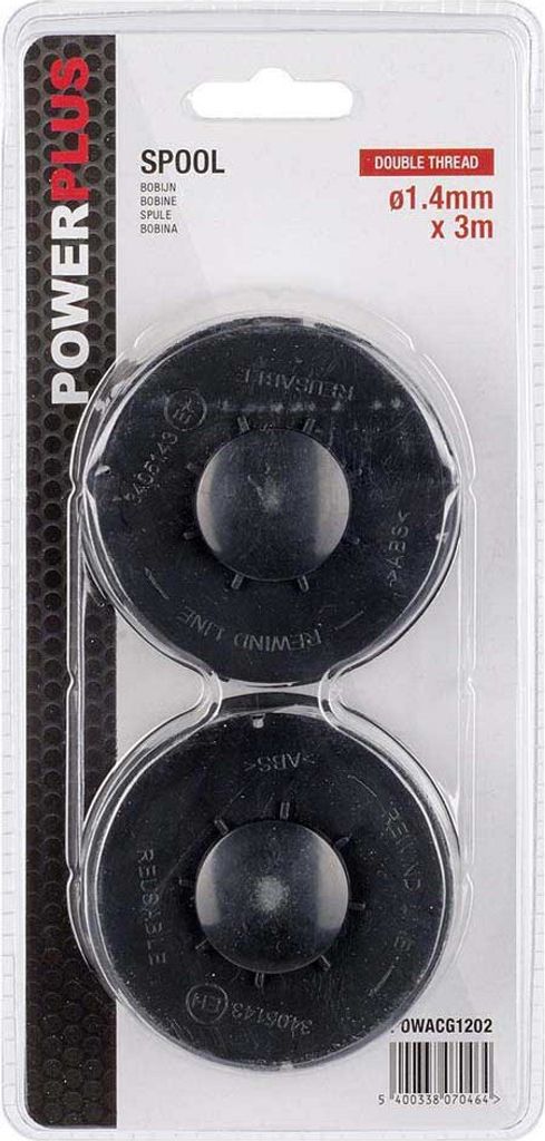 Powerplus Pow6012/poweg6015 Trimmerfaden 2 Einheiten Silber Produktbild 