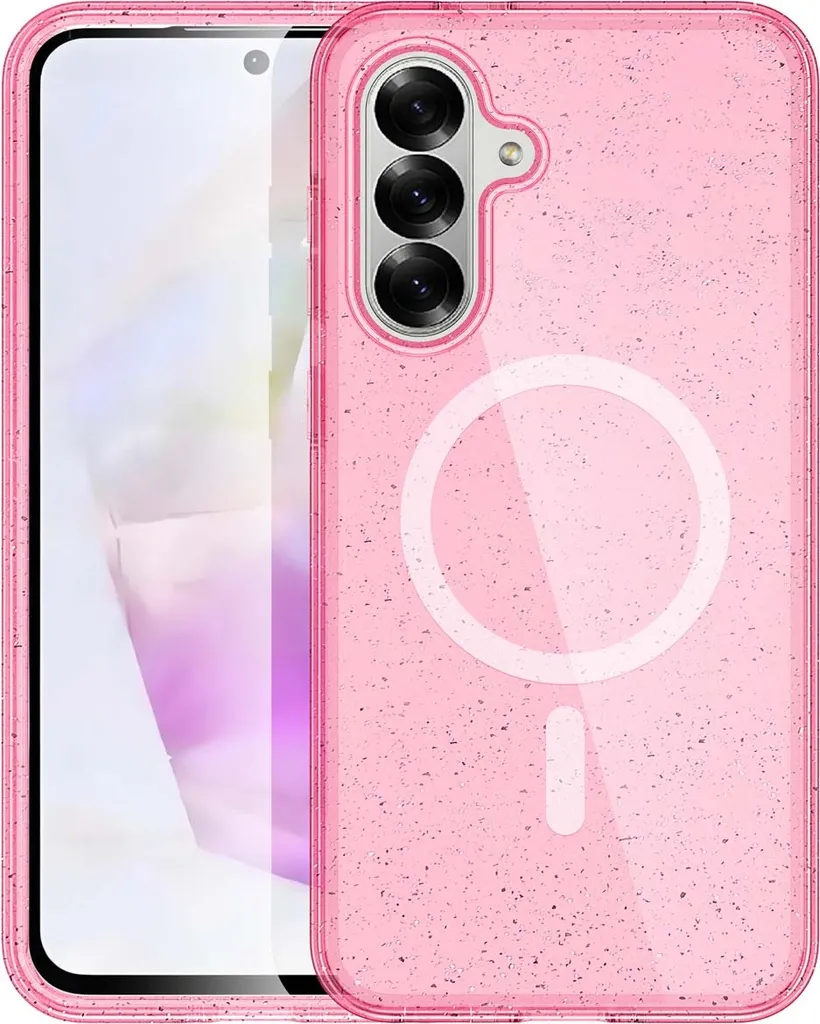 imoshion Sparkle Back Cover con MagSafe Samsung Galaxy A36 - Rosa glitterato