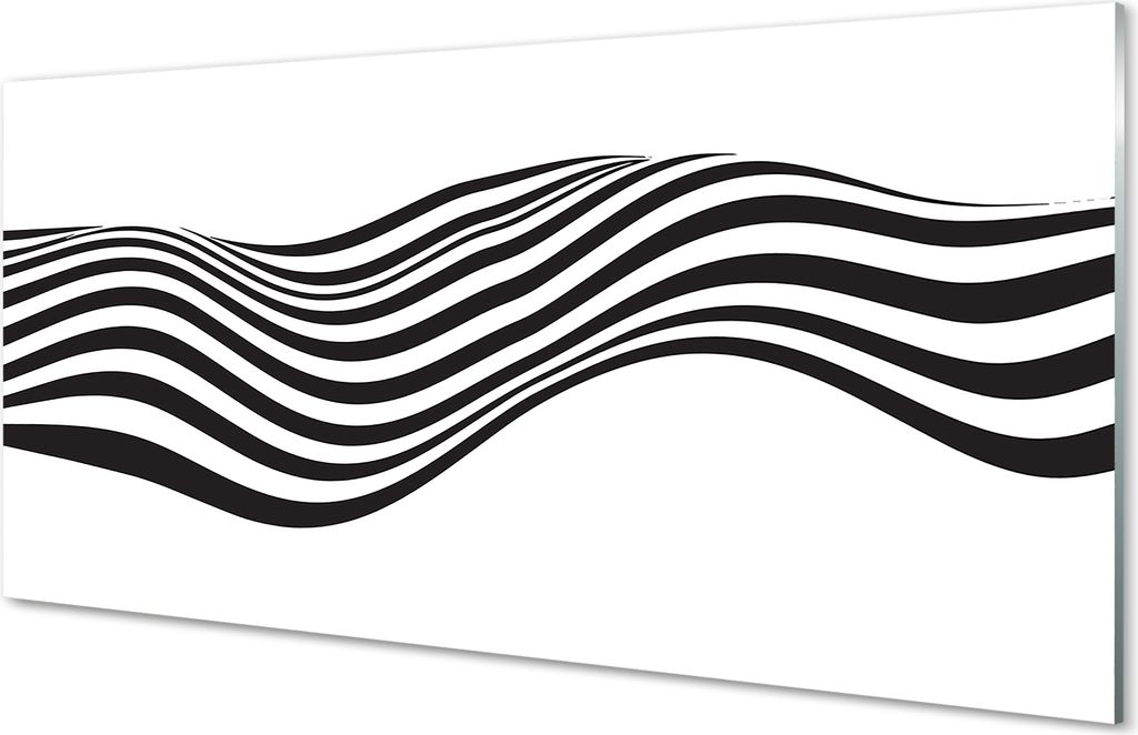 Spritzschutz 100x50 Wandkunst Zebrastreifen Welle