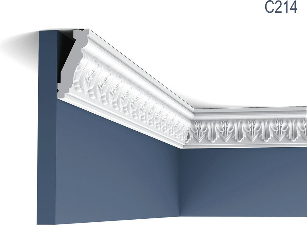 Zierleiste Orac Decor C214 LUXXUS Eckleiste Stuckleiste Stuckprofil Dekorprofil Decken Wand Leiste 2 Meter