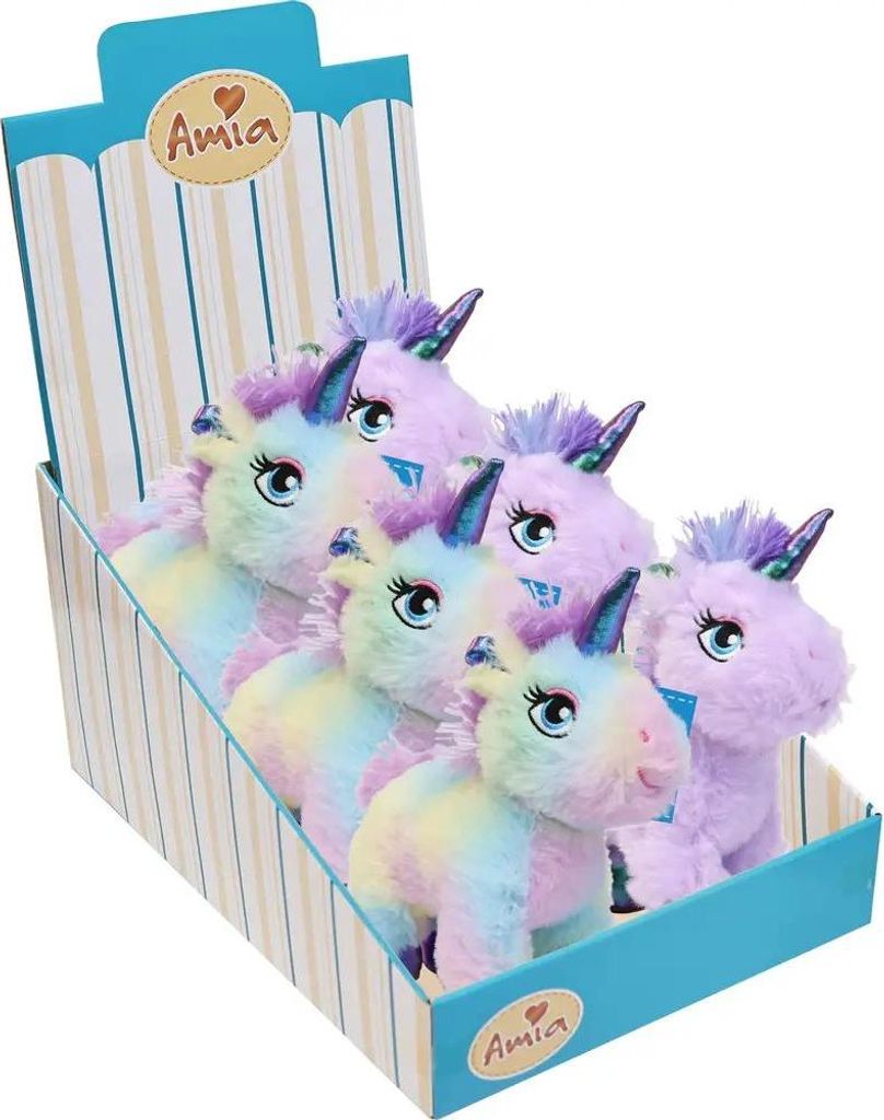 Amia Plüsch Einhorn 7 cm, 2-fach sortiert Sonstige