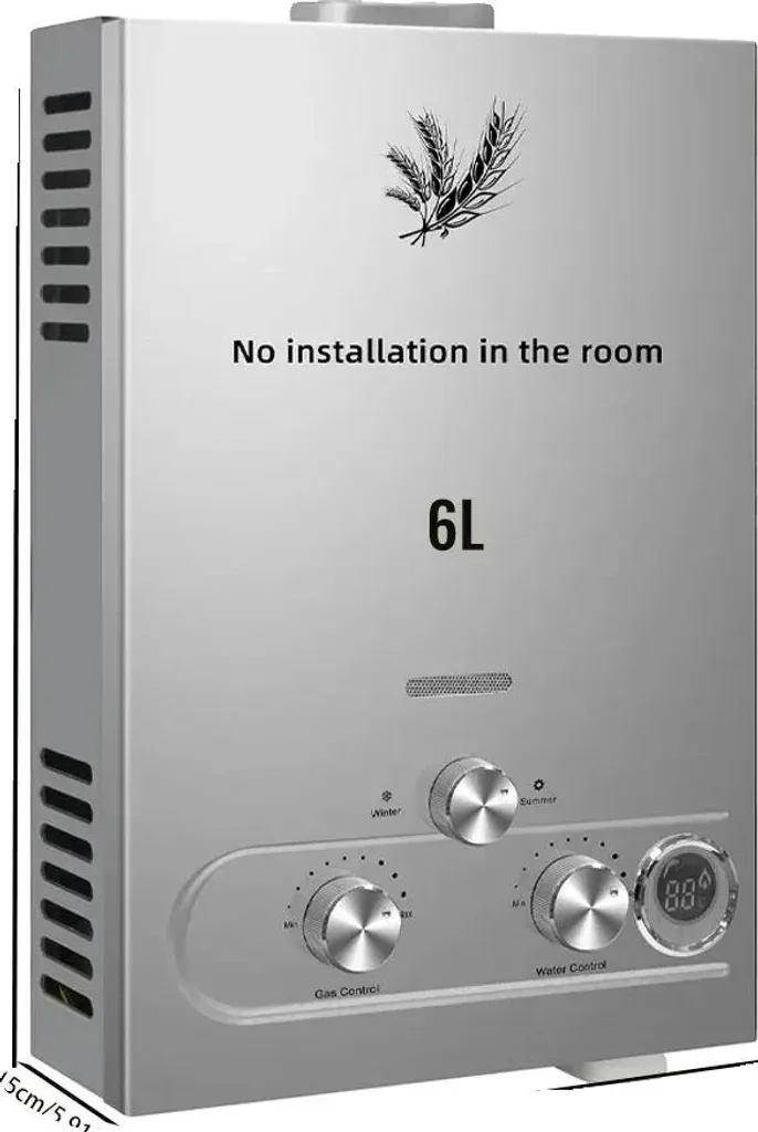 Scaldabagno Istantaneo 12KW Acciaio Inox 6L/min | Efficienza Termica