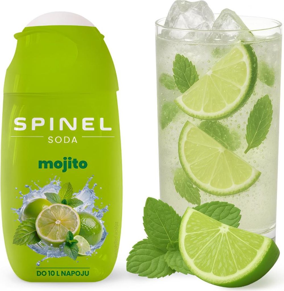 Spinel Soda Mojito Sirup 65ml, 1 Stück für SodaStream Wassersprudler
