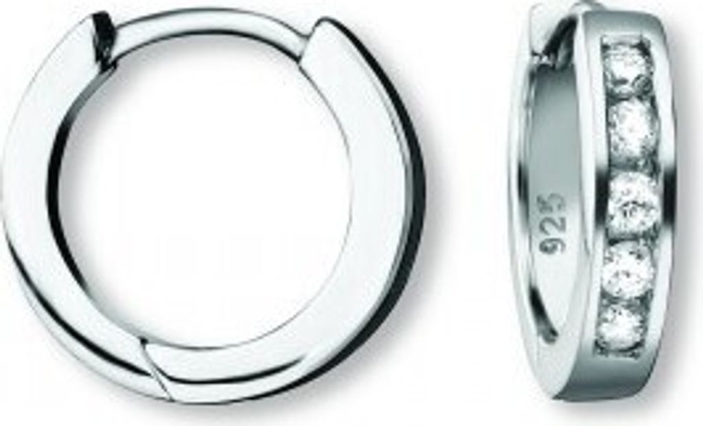 Creole Zirkonia 925/- Silber rhodiniert Produktbild 