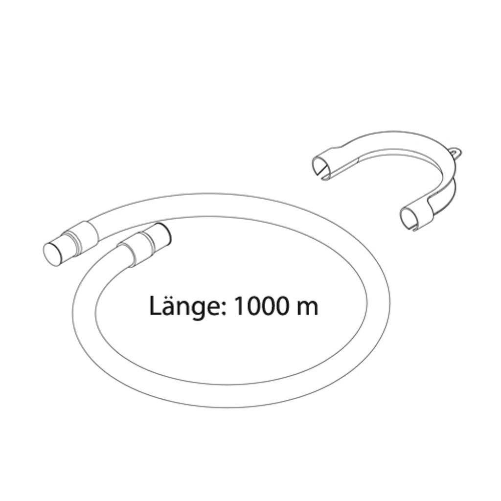 GLFLOW Trockner Ablaufschlauch 10mm - 1m PE+PT Material Mit Adapter