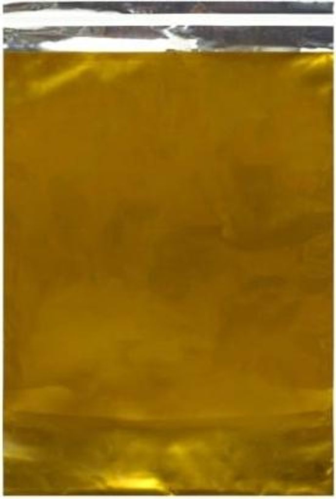 Metallisierte Beutel mit Streifen 320x430 Gold