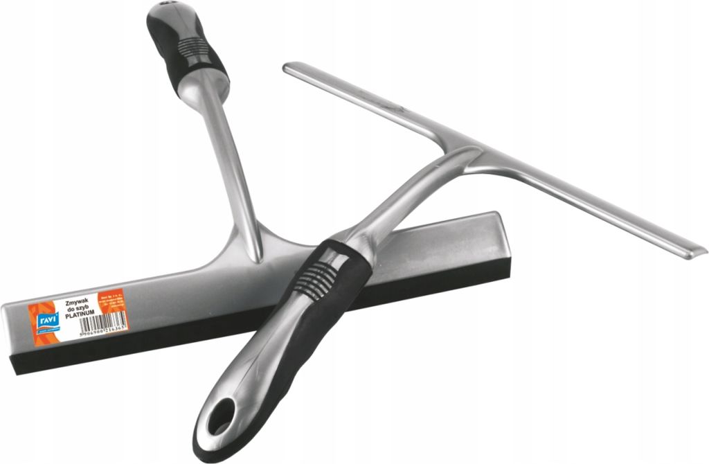 Platinová stříbrná 25cm gumová škrabka na okna Obrázek produktu 