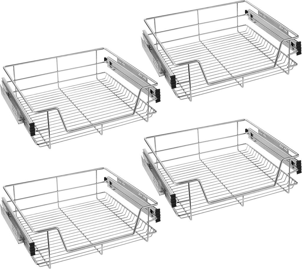 TWOLIIN 4x Küchenschublade Teleskopschublade 60cm - Produktbild