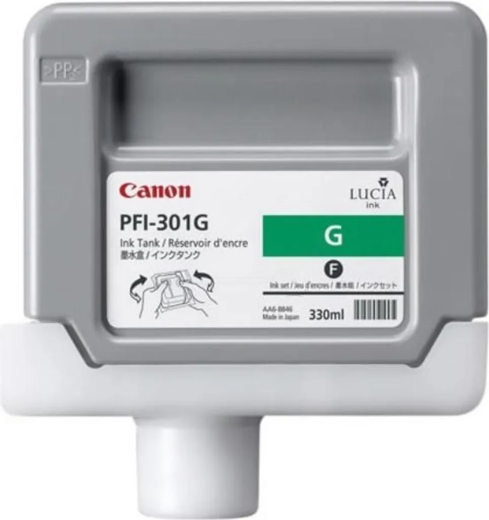 Encre Pigmentée Lucia Canon PFI-301G Vert 330 ml Haute Fidélité Couleur