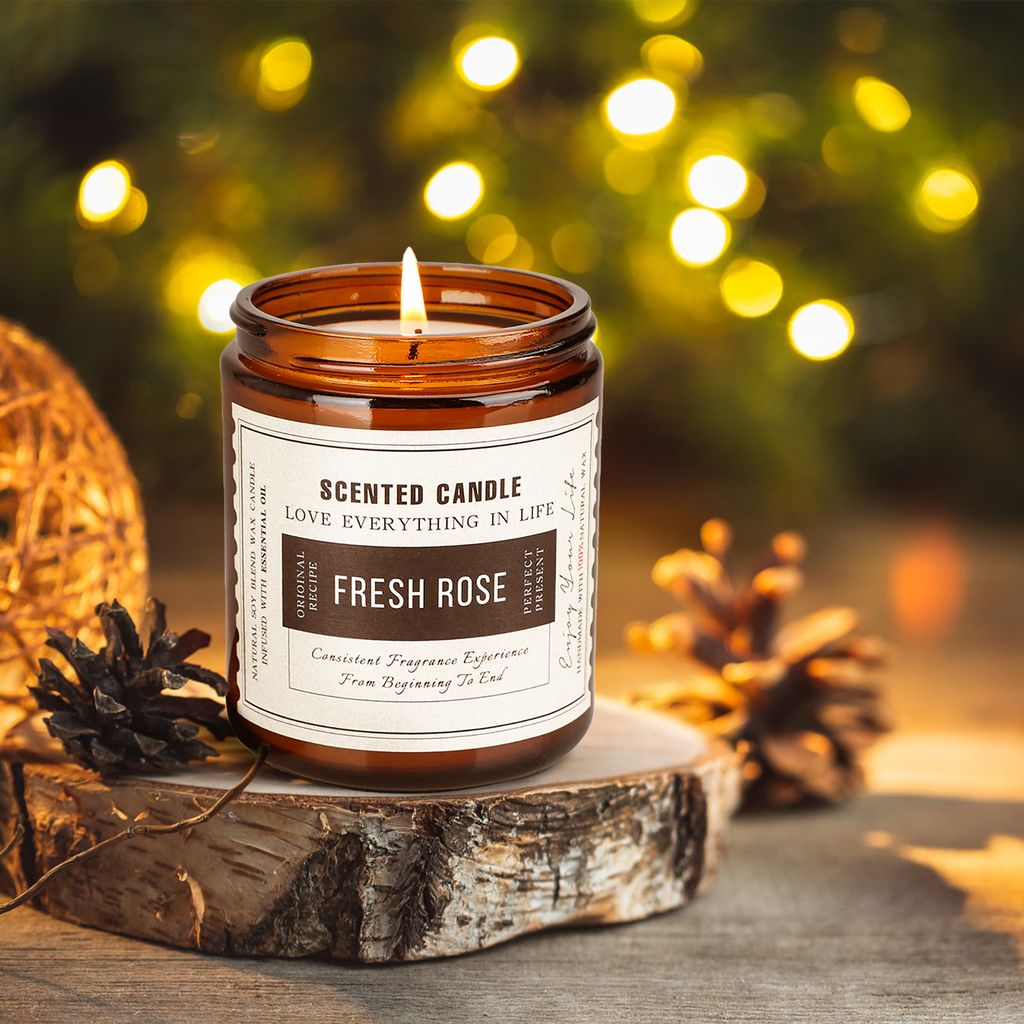 LZQ Duftkerze Set, Geschenkset 200g Duftkerzen GeschenkSet