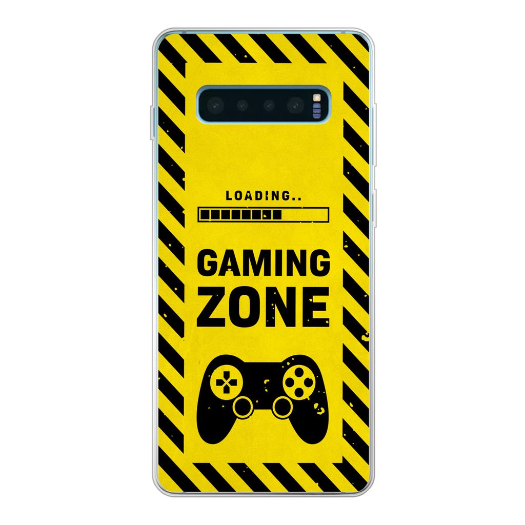 MuchoWow Handyhülle Schutzhülle Hülle für Samsung Galaxy S10 Lite Spiele - Zitate - Controller - Spielzone - Spiel Silikon Softcase Handy Hü...