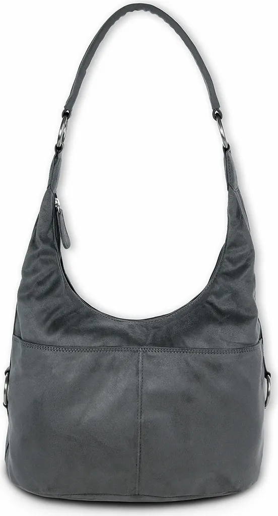 Grand Sac à Main Cabas Gris pour Femme en Similicuir Souple Chic