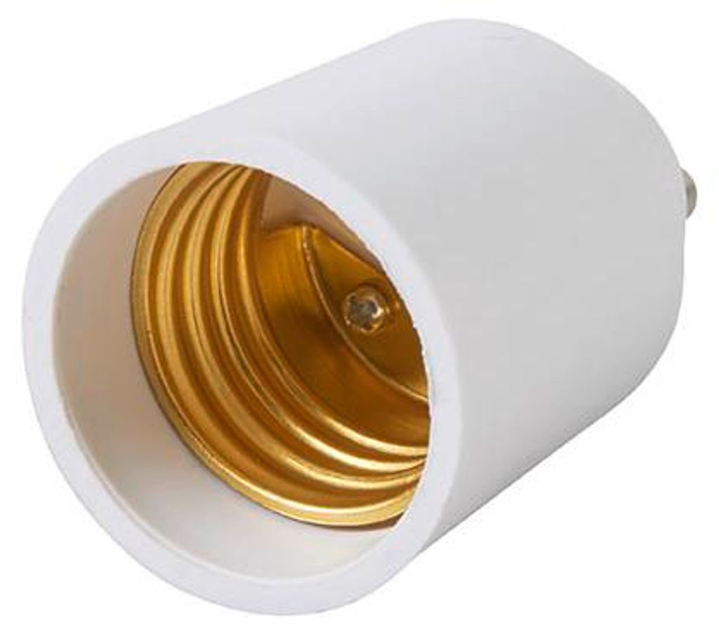 Adapterfassung 1 Stk. GU10 auf E27 230V/50Hz fuer Lampen max.50 W