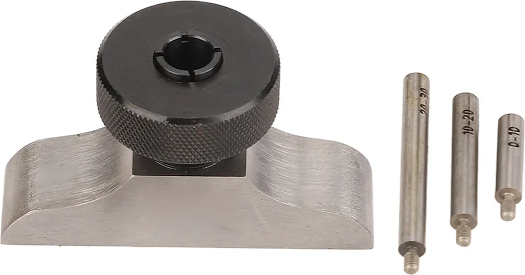 Base de Jauge de Profondeur en Inox Trempé avec 3 Tiges d'Extension 63mm