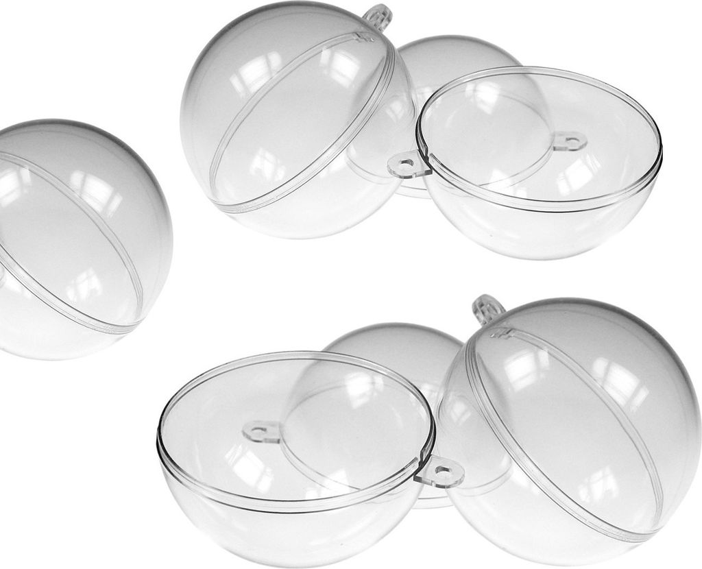 Acryl-Kugel Sparset transparent 5 Stück Ø 5cm
