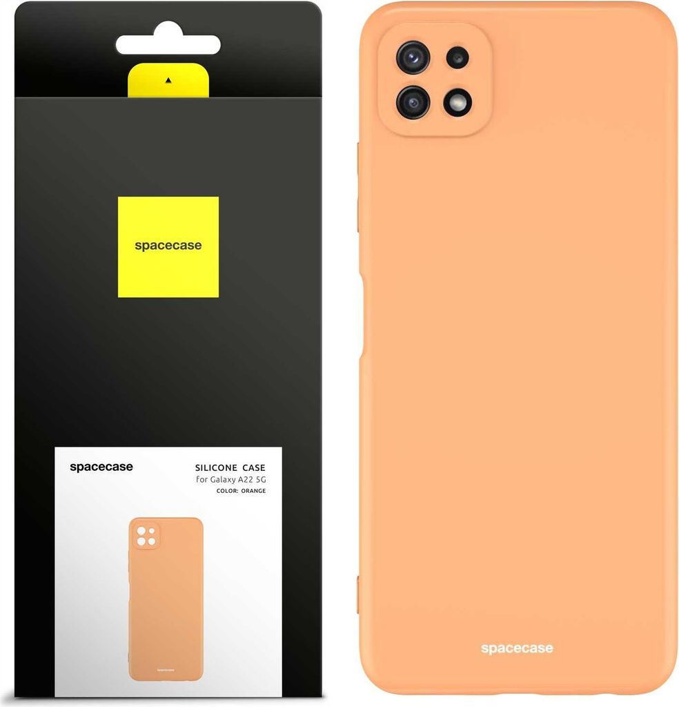 Spacecase Silikonhülle Galaxy A22 5G orange
