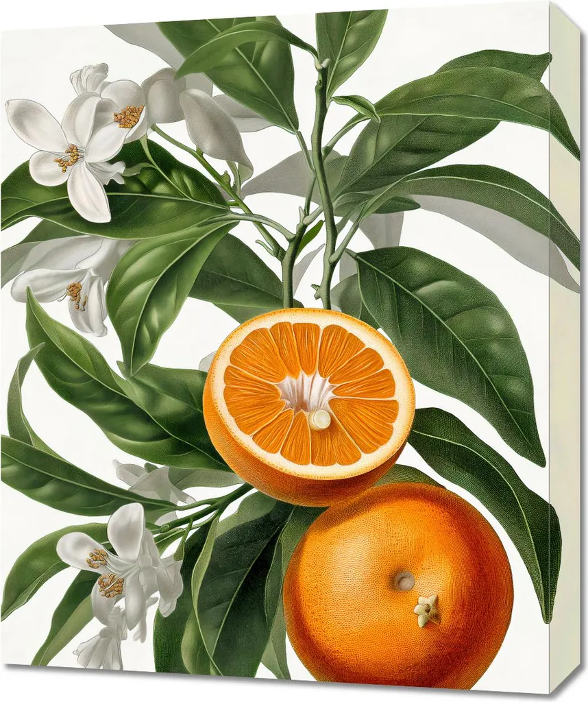 Tableau Oranges 50x60 cm : Réveillez vos Murs Blancs sans Travaux