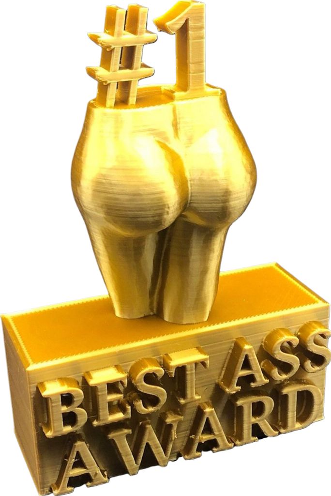 Best Ass Award, kreatives Best Boobs Award-Ornament, lustige goldene Trophäenstatue für die Dekoration von Home-Partys