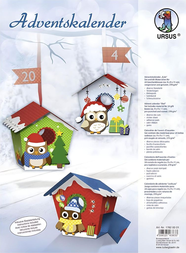 Ursus ADVENTSKALENDER EULE 4008525163633