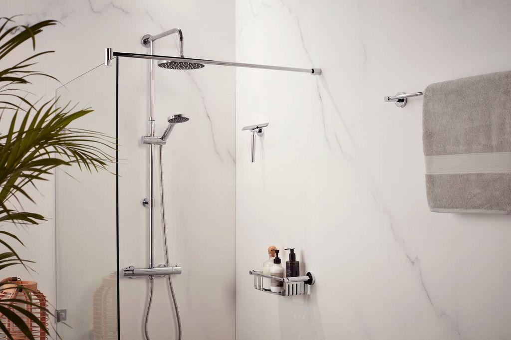 Wunderbar Badetuchhalter Fr Glasduschen Bild