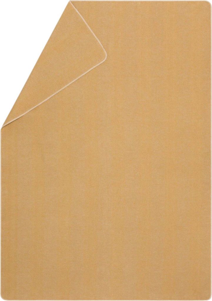 A folded blanket is shown from a top-down perspective.