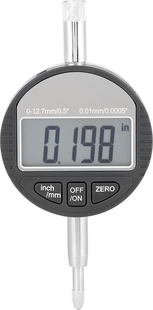 Digitalanzeige, Gro?es Display, Millimeter- oder Zollschalter, Integrierte Metallstruktur, Abnehmbare Hintere Abdeckung, 0,01 Mm oder 0,0005'' Aufl...